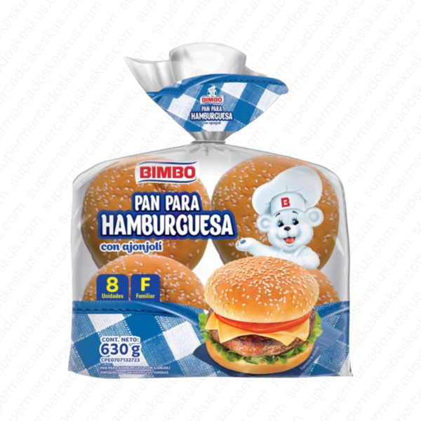 Pan de Hamburguesa con Ajonjolí Bimbo 630 G